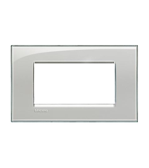 Living Light - Placca 4P Grigio Ghiaccio - LNA4804KG