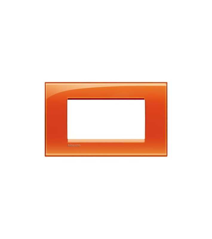 Living Light - Placca 4P Arancio - LNA4804OD