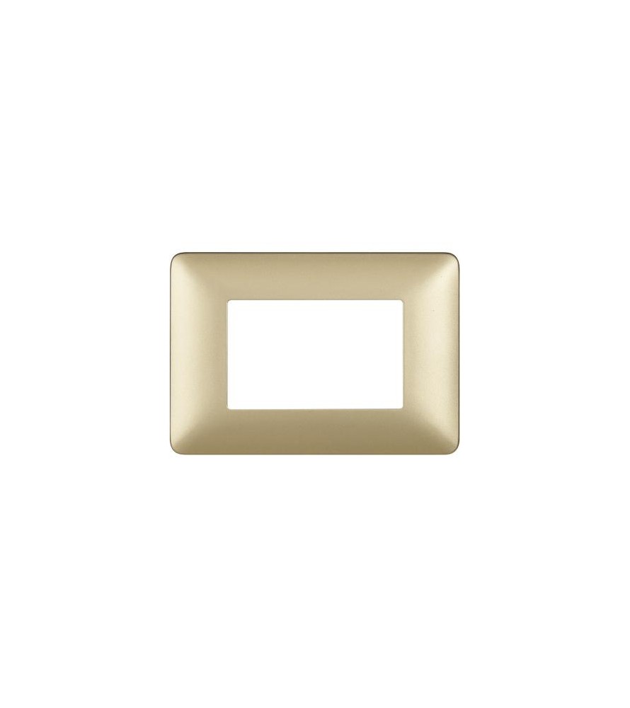 Placca Bticino Matix 3 moduli gold AM4803MGL