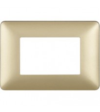 Placca Bticino Matix 3 moduli gold AM4803MGL