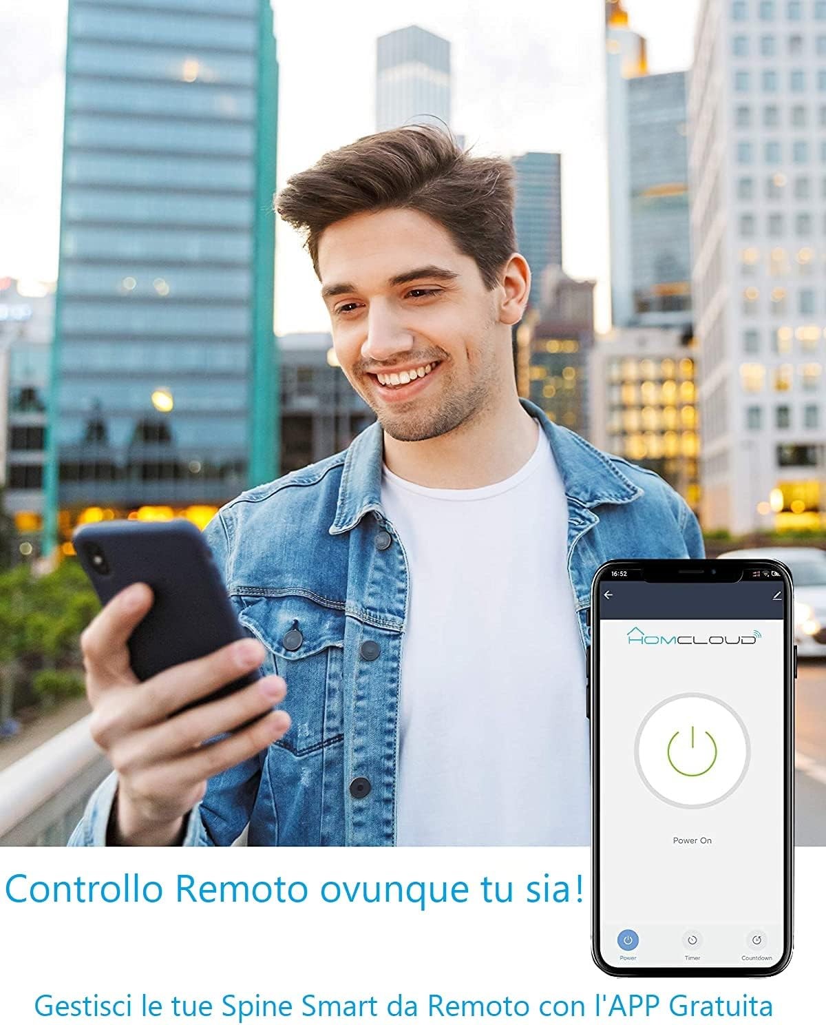 Homcloud Presa Intelligente Wi Fi Smart A Italiana Bipasso Schuko