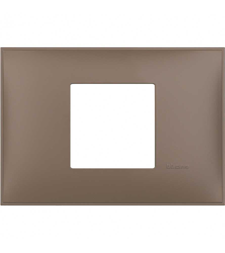 Bticino placca 2 moduli X 503 Colore Terra Soft