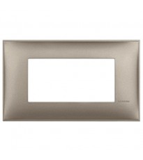 Bticino placca 4 moduli Colore Titanium Metal