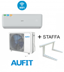 Climatizzatore AUFIT Freedom 12000 BTU + Staffa per montaggio Condizionatore Inverter R32 Monosplit WIFI