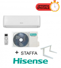 Climatizzatore Hisense Serie EASY SMART  9000 BTU + Staffa  Inverter CA25YR03G + CA25YR03W R-32 Wi-Fi Optional