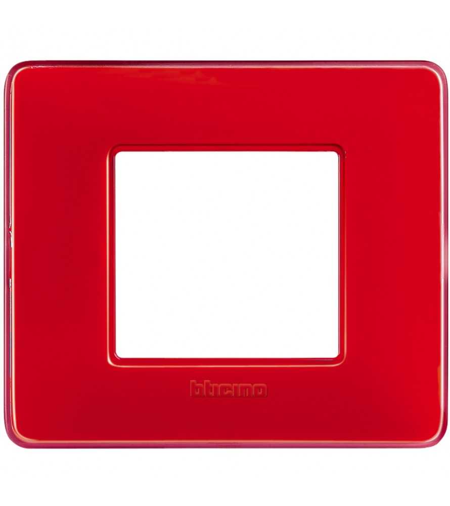 Placca Bticino Matix 2 moduli corallo AM4802CRD