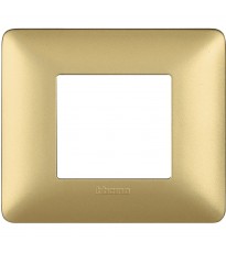 Placca Bticino Matix 2 moduli gold AM4802MGL