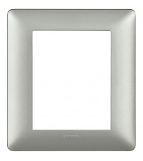 Placca Bticino Matix 3+3 moduli silver AM4826MSL