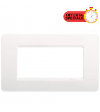 BTicino Matix Placca 4 Posti Bianco AM4804BN