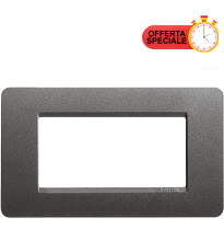 BTicino Matix Placca 4 Posti Iron AM4804IR