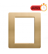 BTicino Matix Placca 3+3  Posti Oro AM4806GL