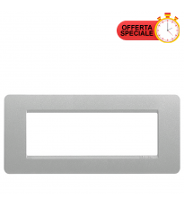 BTicino Matix Placca 6  Posti Silver AM4806LSL