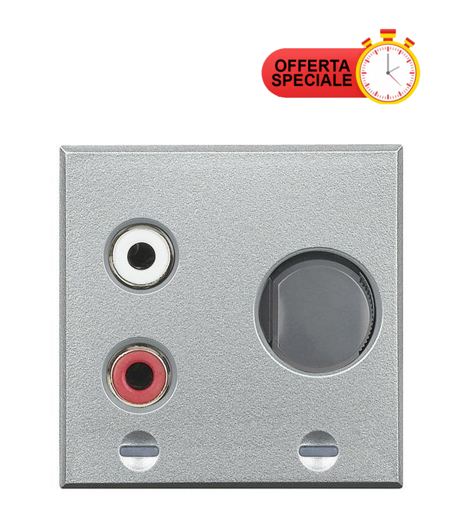 BTICINO INGRESSO RCA 2 MODULI CHIARO AXCOLUTE HC4560