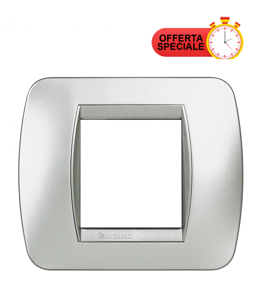 Bticino Living Int. - Placca 2 posti tech L4802TE