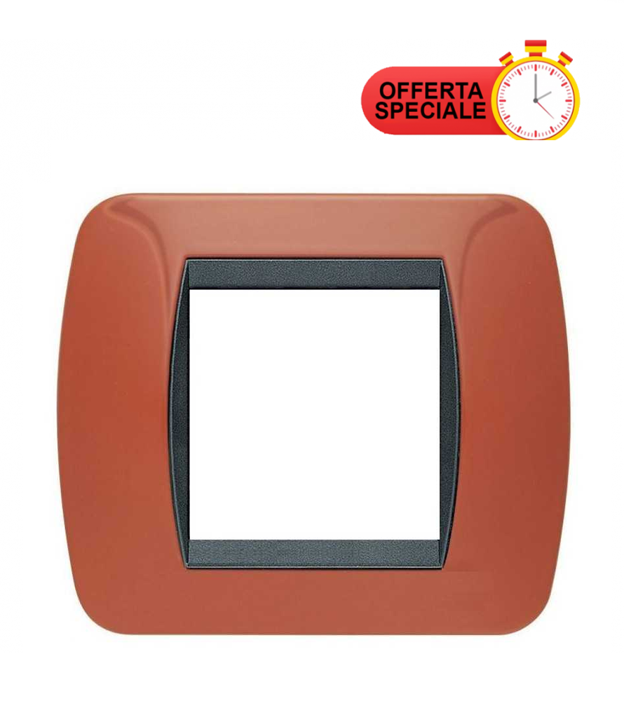 Bticino Living Int. - Placca 2 posti terracotta - L4802TR