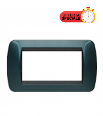 Living International, Placca 4 Posti, Blu – BTICINO L4804BT