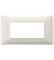 Vimar Plana placca 4 moduli colore bianco granito 14654.06