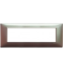 Vimar placca 7 moduli colore Marrone Micalizzato 14657.22