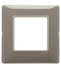 Vimar Plana placca 2 moduli colore Cenere 14642.40