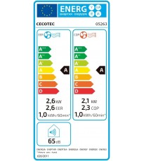 Condizionatore Portatile freddo/caldo EnergySilence Clima 9250 SmartHeating Potente 4 in 1 ultrasilenzioso, 9000 BTU, 350 m³/h