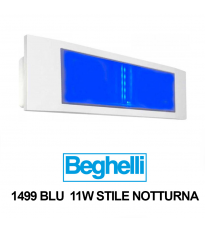 2 Lampade d' emergenza Beghelli STILE notturna Blu SE 8/24H 1499BLU