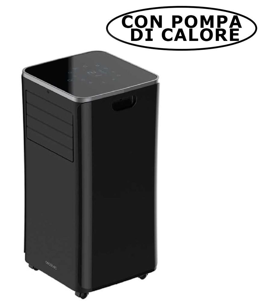 Condizionatore Portatile freddo/caldo EnergySilence Clima 9250 SmartHeating Potente 4 in 1 ultrasilenzioso, 9000 BTU, 350 m³/h