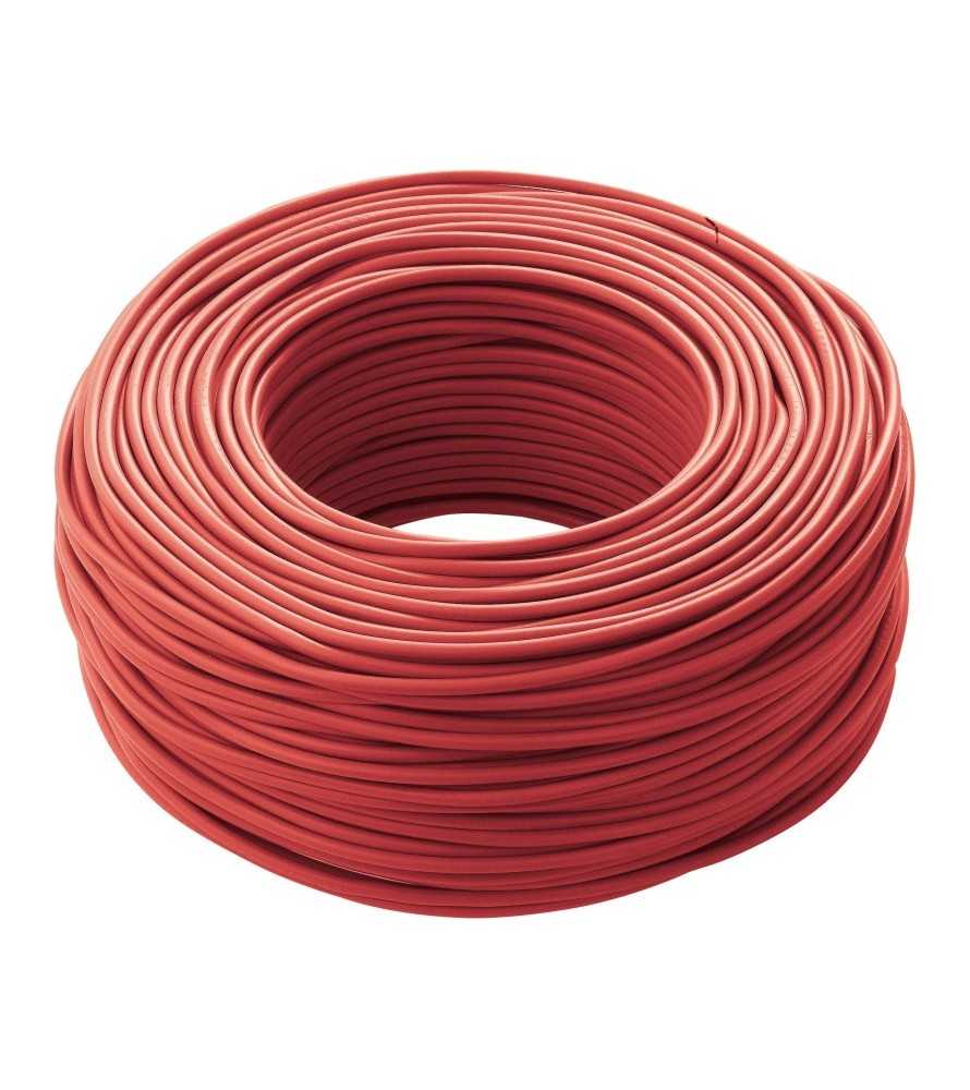 Cavo elettrico cordina unipolare rosso antifiamma FS17 1 x 1,5 mm matassa 100 m