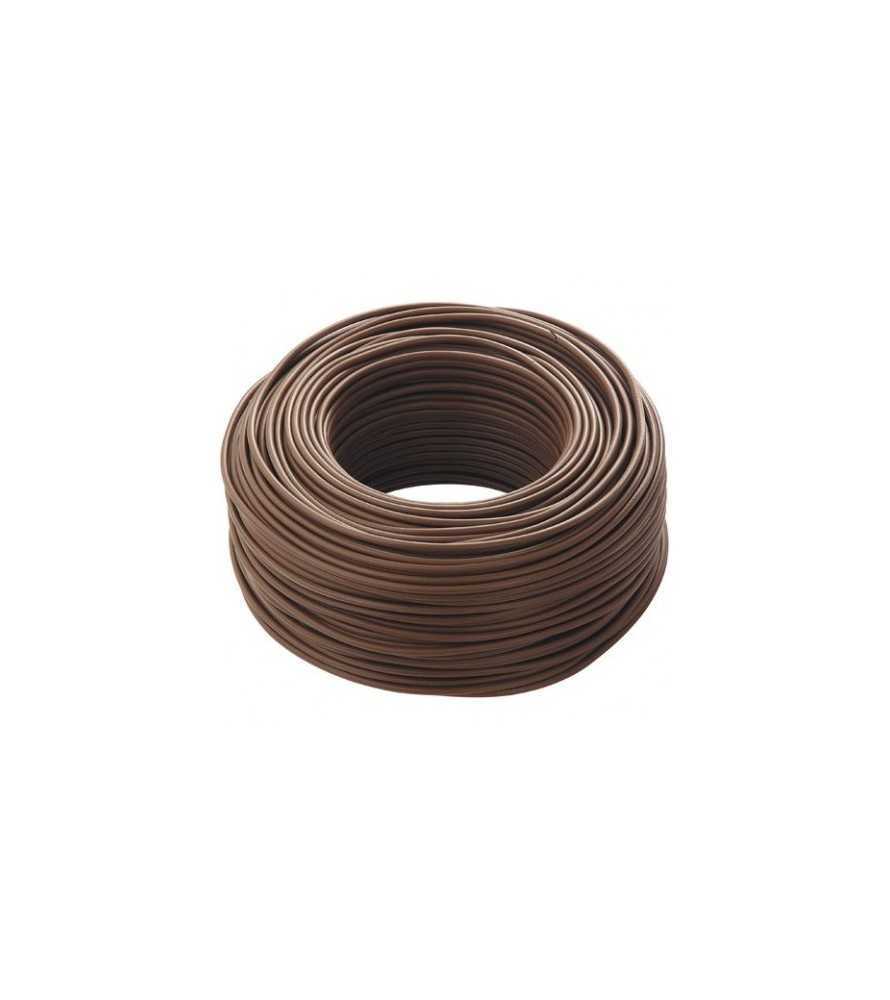 Cavo elettrico cordina unipolare marrone antifiamma FS17 1 x 1,5 mm - prezzo al mt -