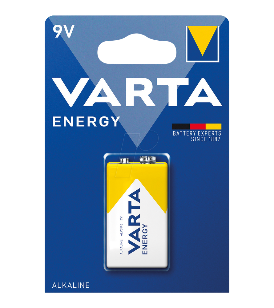 Batterie alkaline Varta Energy 9V 6F22