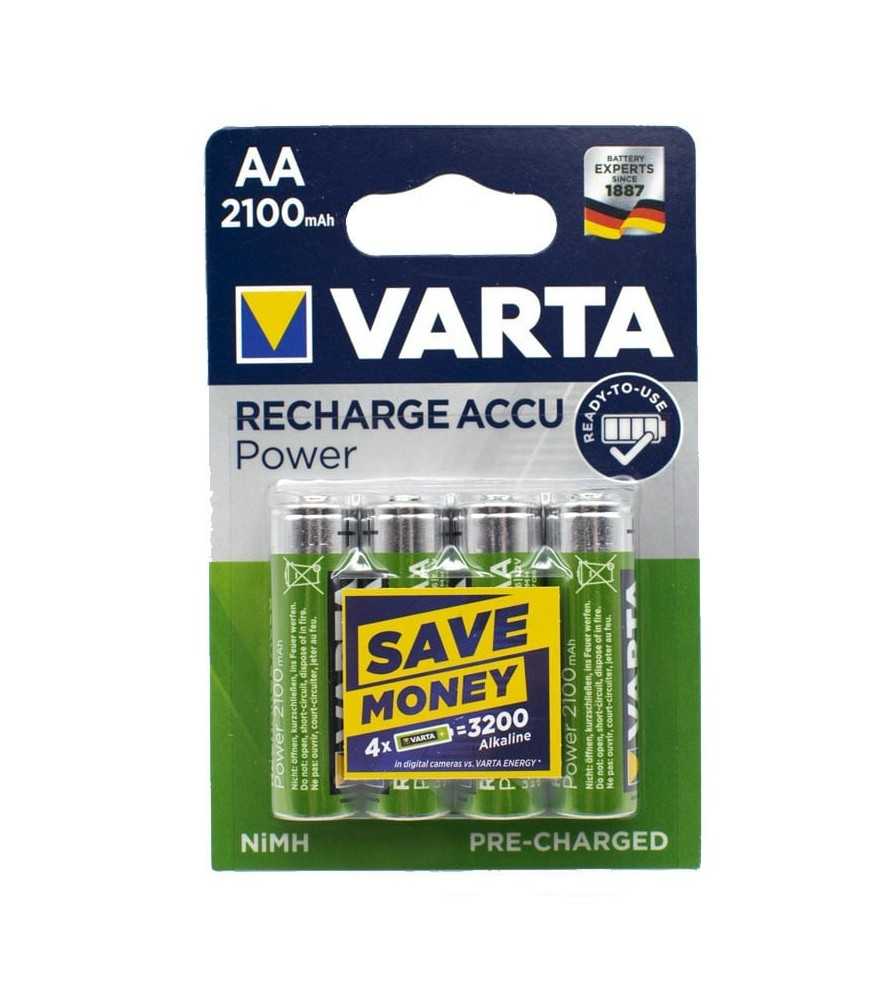 Varta batteria ricaricabile stilo AA 2100mAh blister 4 pezzi