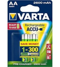 Varta batteria ricaricabile stilo AA 2600mAh blister 2 pezzi