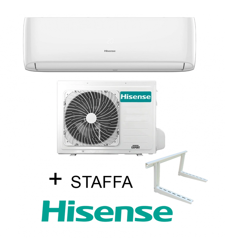 Climatizzatore  Hisense Inverter serie EASY SMART 12000  Btu + STAFFA CA35MR05G + CA35MR05W R-32 Wi-Fi Optional Classe A++/A+