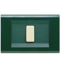 Placca Click 1F Verde Scozia 2581/VS