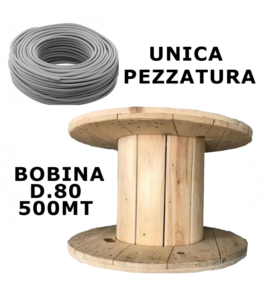 Cavo FG16OR16 2x1,5 mmq 500mt Grigio - Bobina D.80