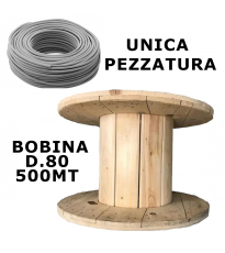 Cavo FG16OR16 2x1,5 mmq 500mt Grigio - Bobina D.80