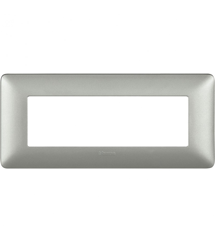 Placca Bticino Matix 6 moduli Silver AM4806MSL