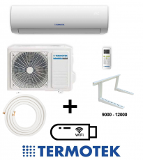 Climatizzatore 9000 BTU + KIT TUBI RAME 3MT + KIT WIFI + STAFFA AIRPLUS C9 Inverter A++