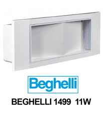 7 Lampade d'emergenza 1499 11W Beghelli STILE IN LED 8h 8106/11 completa di incasso