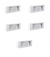 7 Lampade d'emergenza 1499 11W Beghelli STILE IN LED 8h 8106/11 completa di incasso